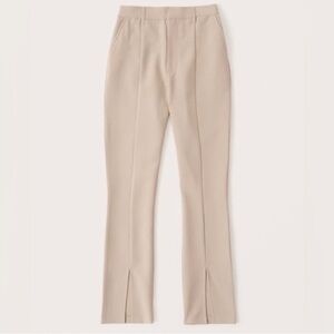 Abercrombie & Fitch The Skinny Ultra High Rise Slit Hem Pants Tan US 25 / 0